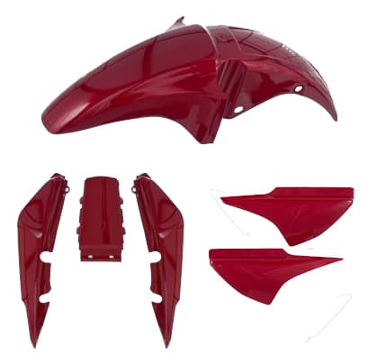 003-5002 KIT PLASTICOS TITAN 150 ROJO 3 PIEZAS (003-2003, 003-3003, 003-1003)