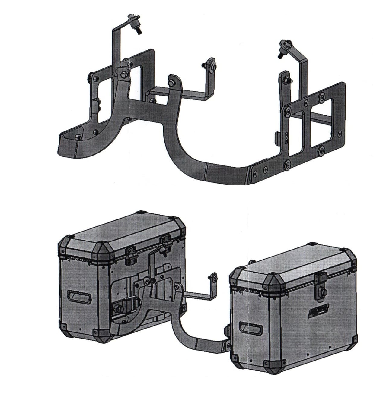 4449.1 KIT ANCLAJES/SOPORTES LATERALES BMW G 650 GS (2010 / 2015)