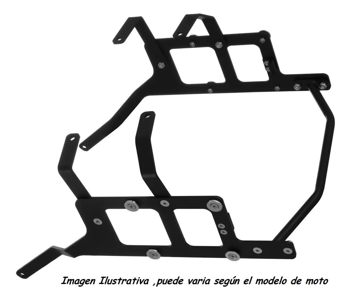 7057.4 KIT ANCLAJES/SOPORTES LATERALES BMW GS 1200 (2005 / 2012)