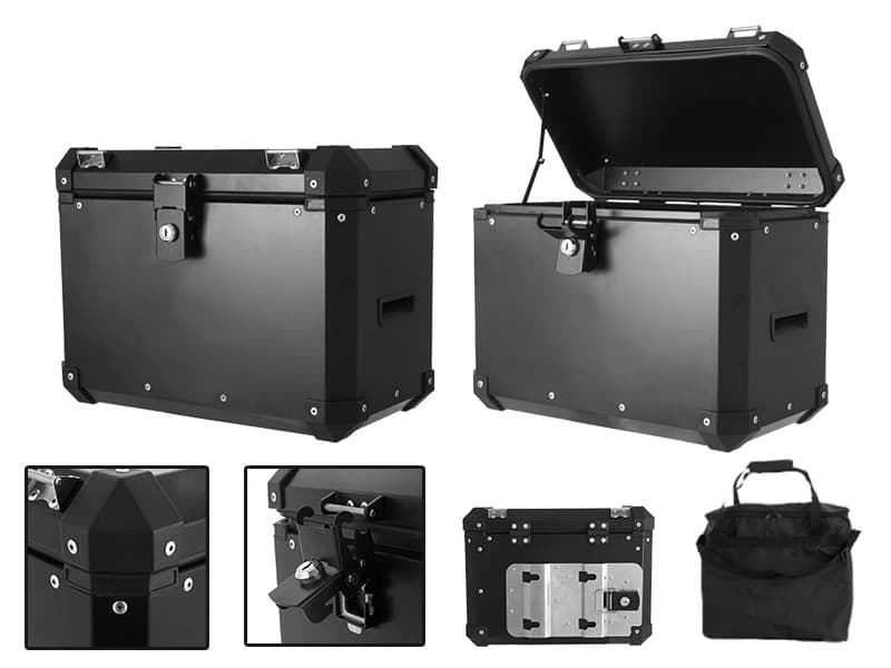 7029.1 BAULES LATERALES JGO ALUMINIO NEGRO ADVENTURE 33LTS