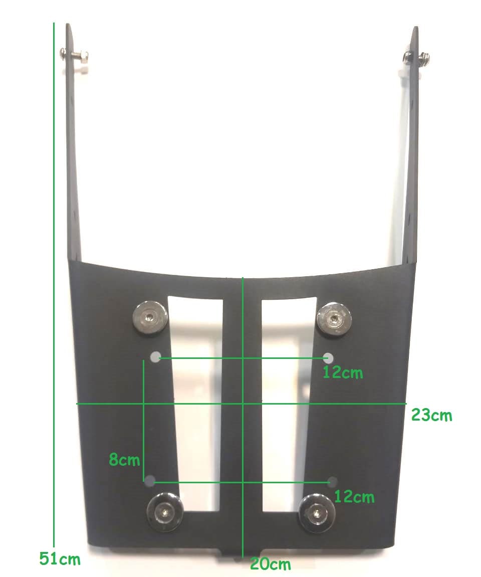7974.4 BASE PARA BAUL TRASERO KAWASAKI VERSYS 650 (2010 / 2014)