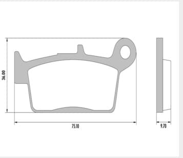 PASTILLAS DE FRENO FRAS-LE FMPD00940 APLICACI?N TRASERA: XR250 / CR125 (09/15)