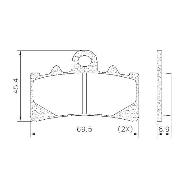 PASTILLAS DE FRENO FRAS-LE FMPD00941 APLICACI?N DELANTERA: KTM 200-250-390 DUKE (15/16)