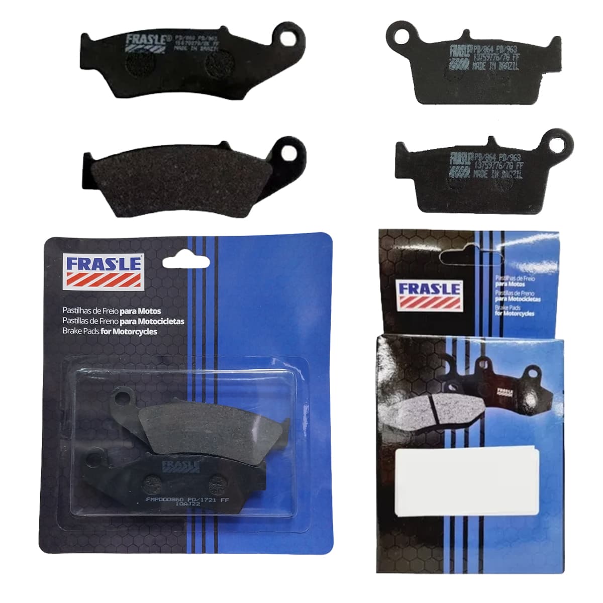 KIT FRAS.LE PASTILLAS FRENO HONDA FALCON NX 400 XRE 300 (FMPD00864 + FMPD00860)