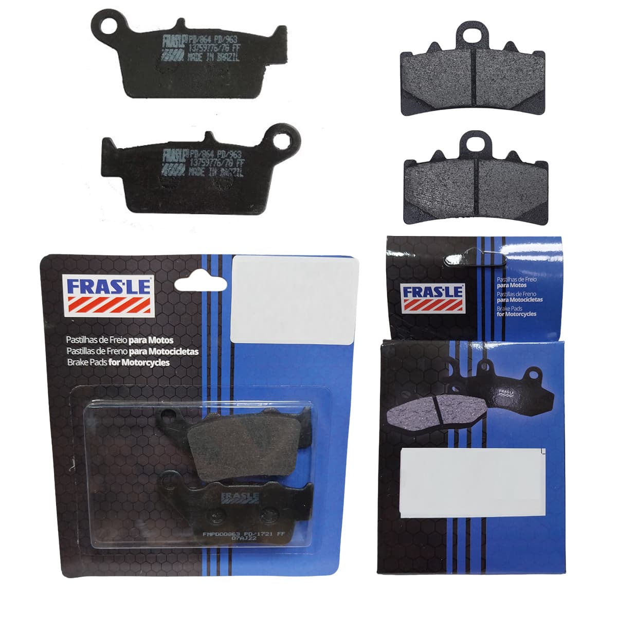 KIT FRAS.LE PASTILLAS FRENO BAJAJ DOMINAR 400 - 250 (APLICA DOMINAR 250 UG Y 400 UG. (2019 EN ADELANTE) (FMPD00941 + FMPD00863)