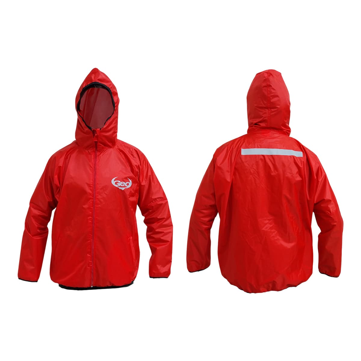 CAMPERA ROMPEVIENTO GEO ROJO T.XL