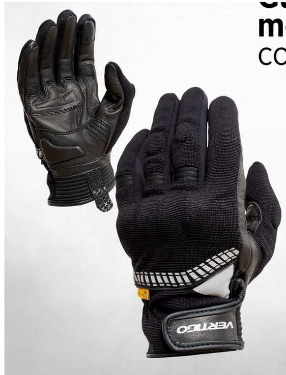 GUANTES VERTIGO GV-01 CON PROTECCIONES NEGRO 2XL