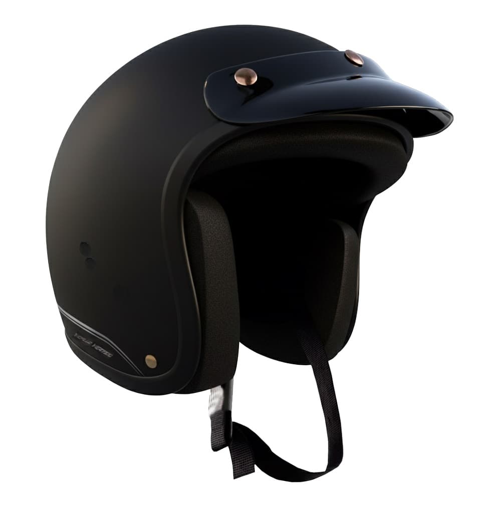 CASCO VERTIGO V10 FLUID NEGRO MATE  US