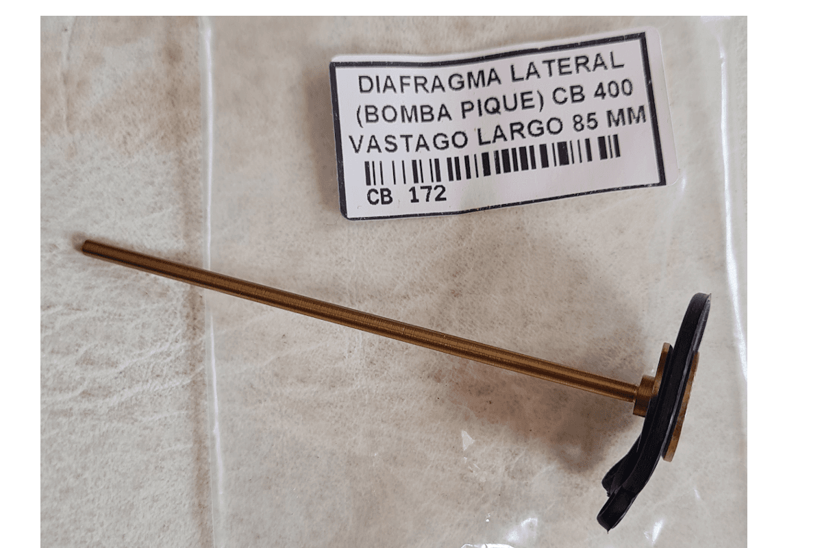 DIAFRAGMA DE CARBURADOR LATERAL XR 250 – CG125  (LARGO VASTAGO 95MM)